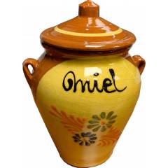 Vasetto in ceramica decorato 1 chilo di miele