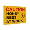 Affiche "Attention aux abeilles" (anglais) Panneaux d'avertissement