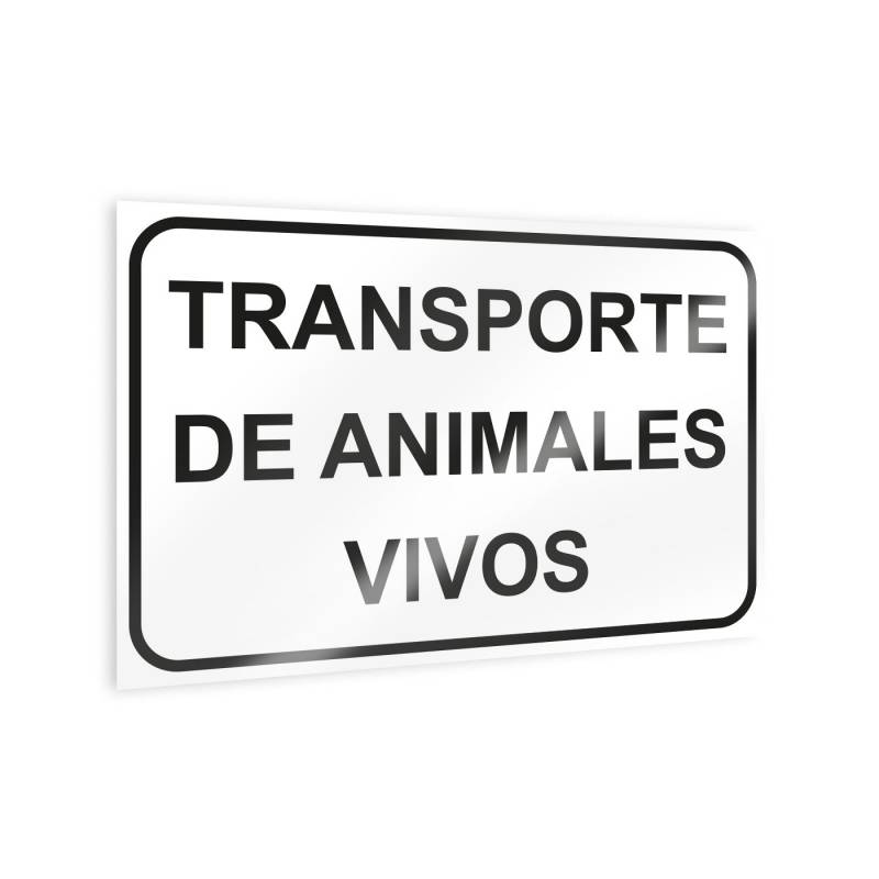 Adesivo "Trasporto di animali vivi"