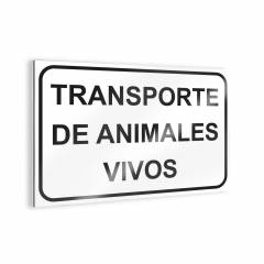 Cartel "Transporte de animales vivos" Carteles Apicultura