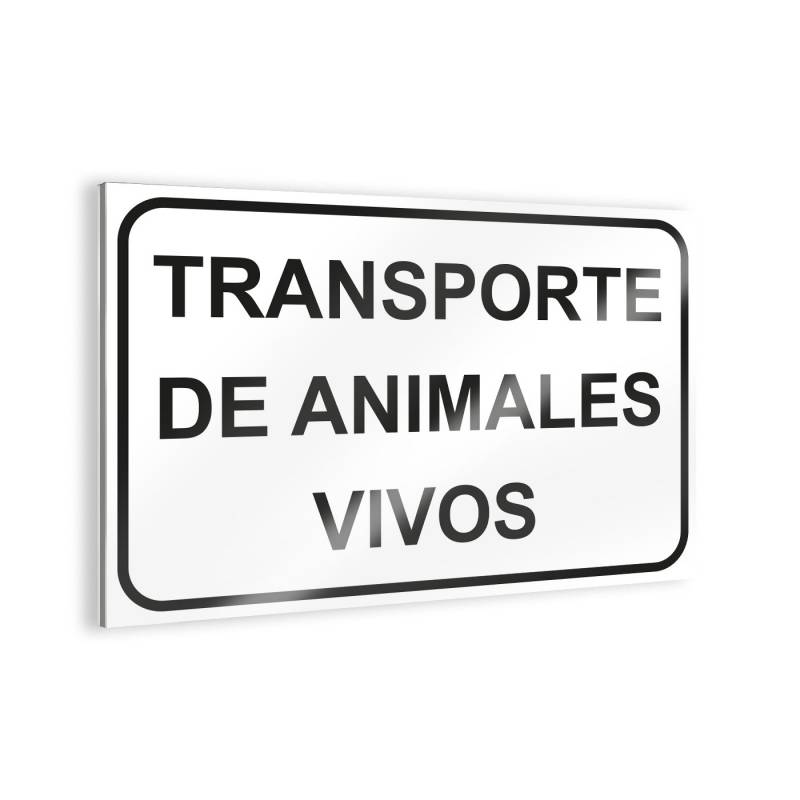 Sign "Transporte de animales vivos" Bee signs
