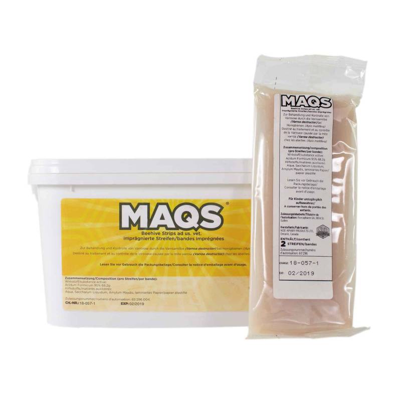 MAQS Varroa formic (10 ruches) Les Médicaments Contre Le Varroa (avec prescription vétérinaire)