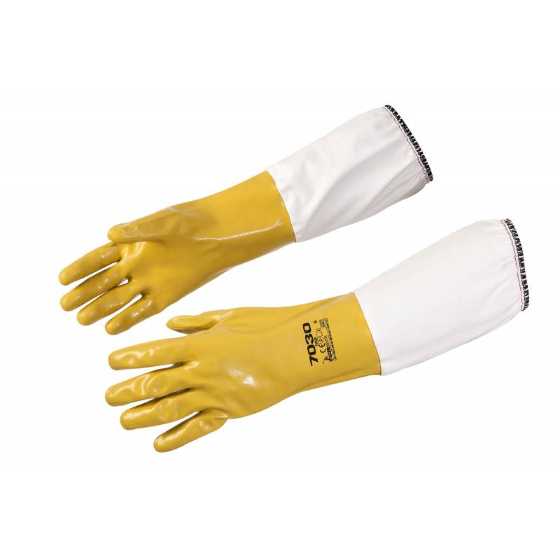 Guantes de nitrilo amarillo recubierto Guantes Guantes de nitrilo amarillo recubierto Guantes