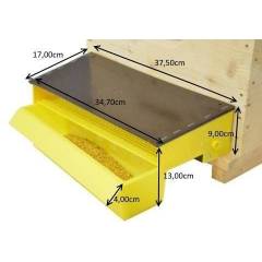 Piège à Pollen Pour Ruche D'abeilles En Plastique Jaune - Avec Plateau Ventilé Amovible - Collecteur De Pollen Propre