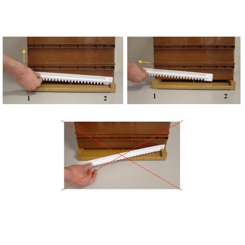 Plastic bottom board ventilated NICOT® for Dadant Blatt hives Plastic beehives and frames