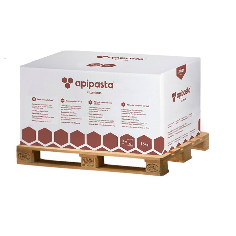 Apipasta with vitamins - Pallet 900kg Maintenance feed Apipasta with vitamins - Pallet 900kg Maintenance feed