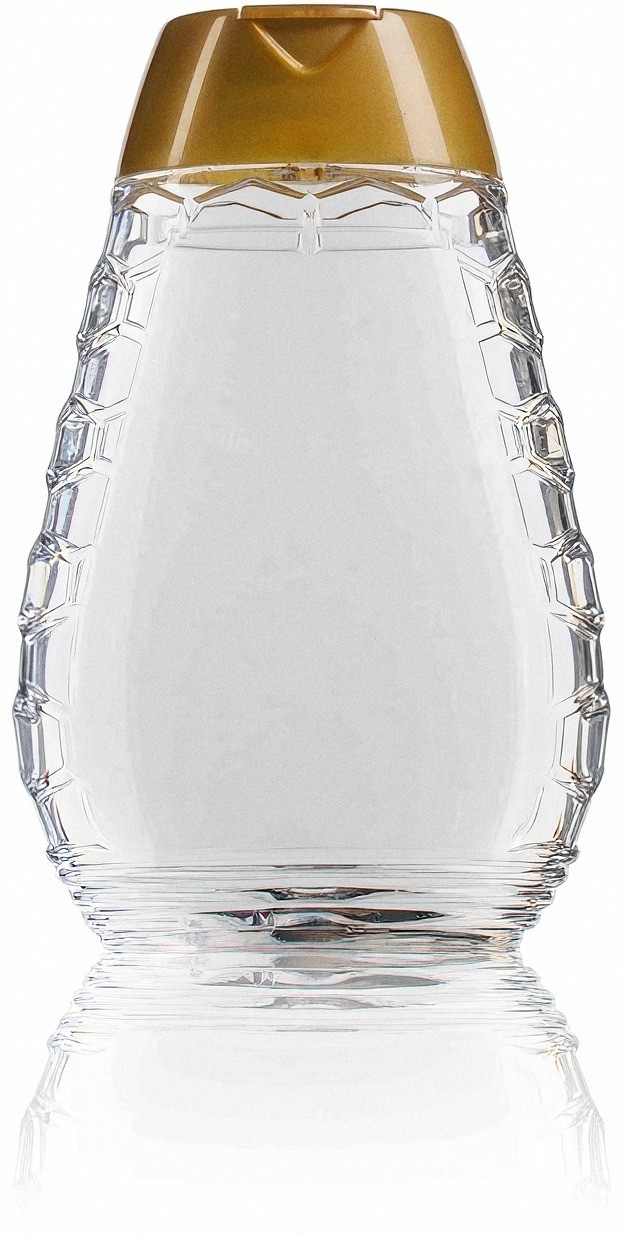 Squeezer PET 500g avec bouchon anti-goutte - Pots en plastique