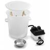 Plastic wax melter with steamer Bee Wax melters