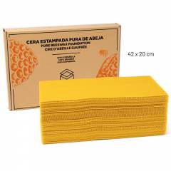 Carton de feuilles de cire gaufrée de 5kg Cire