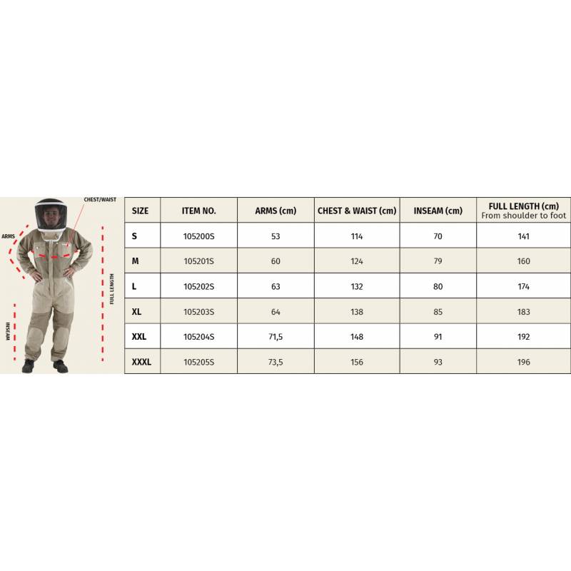 Buzo fresco Swienty Breeze Trajes de apicultor