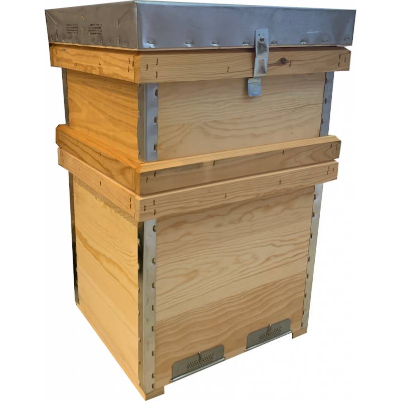 10F Layens beehive with super and frames Layens Beehives