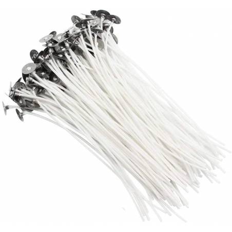 Mèche à bougie - Lot de 100 unités de 15 cm Moules à bougies