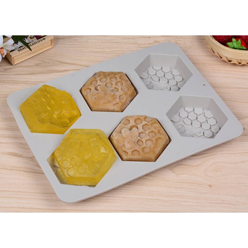 Moldes hexagonal para fazer 6 sabonetes