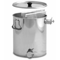 Secchio miele prefiltro e filtro 25kg