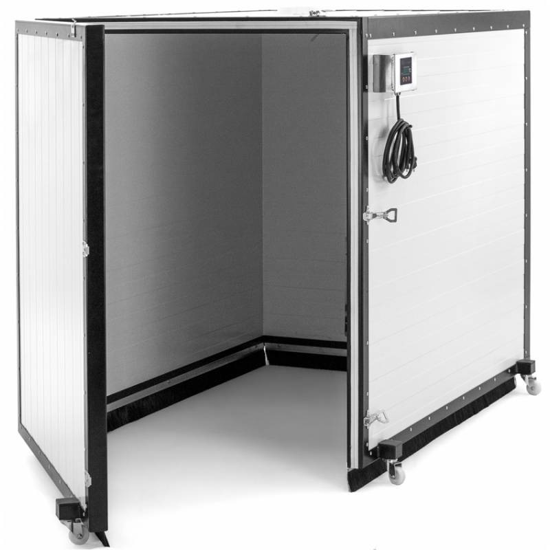 Cabina de calor para palet europeo (2 bidones) Resistencias y cámaras calientes