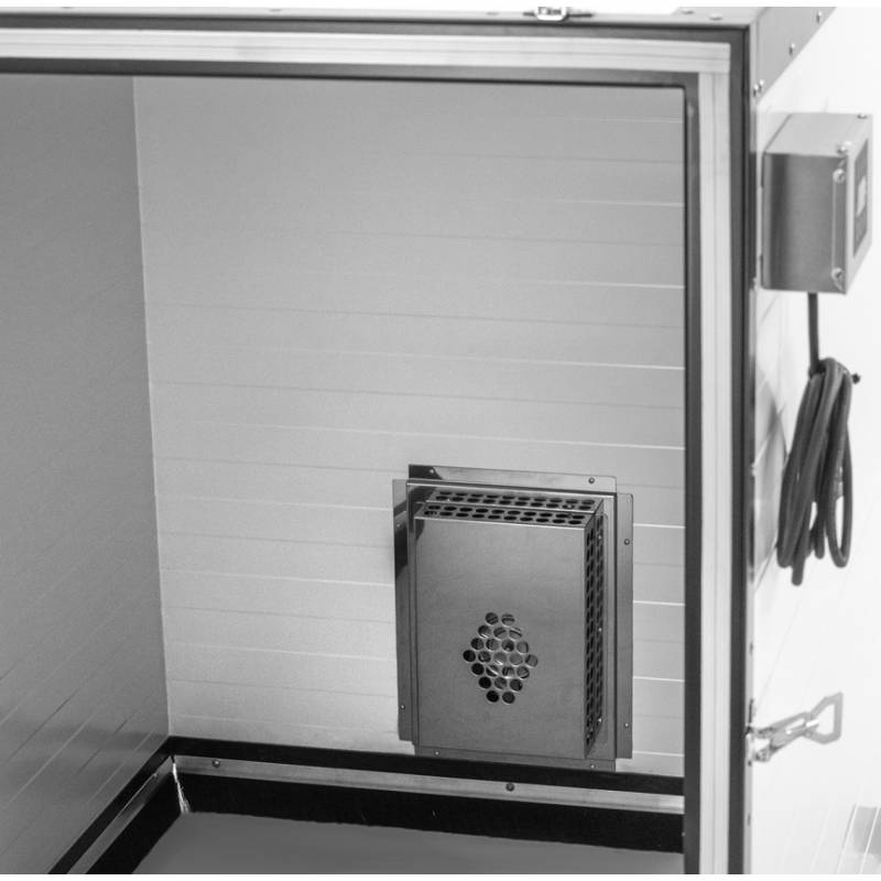 Cabina de calor para palet europeo (2 bidones) Resistencias y cámaras calientes
