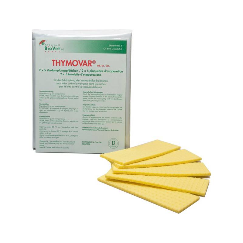 Thymovar Varroa treatments