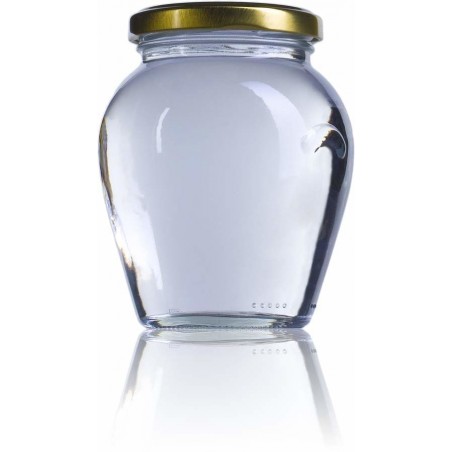 Tarro o Bote de cristal para miel A 370 ml TO 63 sin Tapa 16 Unidades