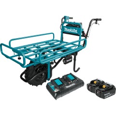 Brouette 18 V Li-Ion Makita® avec plate-forme et batteries Manutention et Transhumance