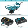Makita® Brushless Cordless Power‑Assisted Flat Dolly Kit Transport of beehives and drums