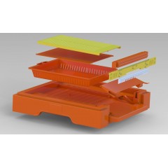 Fond plastique avec trappe à pollen Ruches plastiques
