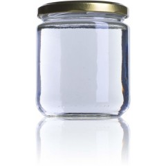 Pot de miel 0,5kg lisse V370 Pots en verre