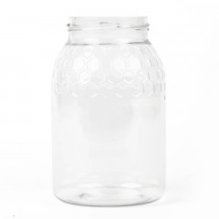 PET plastic jar with cells for 1kg honey Plastic packaging