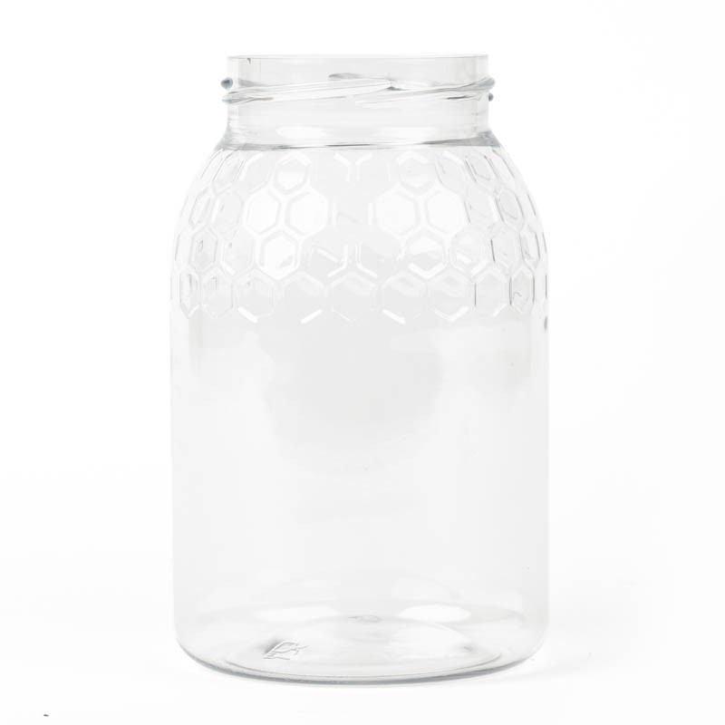 PET plastic jar with cells for 1kg honey Plastic packaging