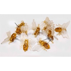 Plastic Bee Pin for wax candles (10 units Pack) Candle making supplies