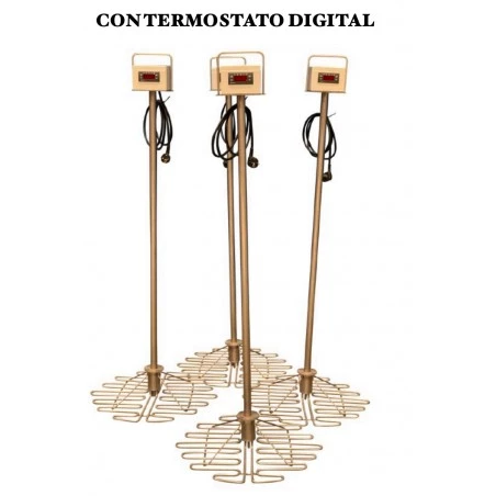 Resistencia de inmersión miel con termo digital 520mm Resistencias y cámaras calientes