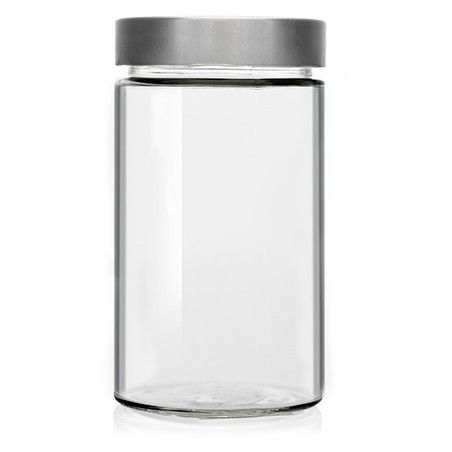 High Mouth Glass Jar Aura 720ml Honey Crystal Jars