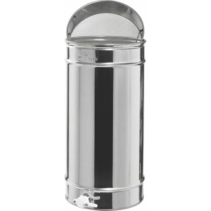 Lagerkübel mit Filter Edelstahl 60kg
