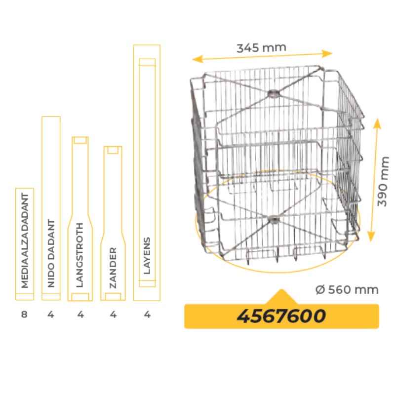 4F Tangential Honey Extractor FALCO® Lega Honey Extractors