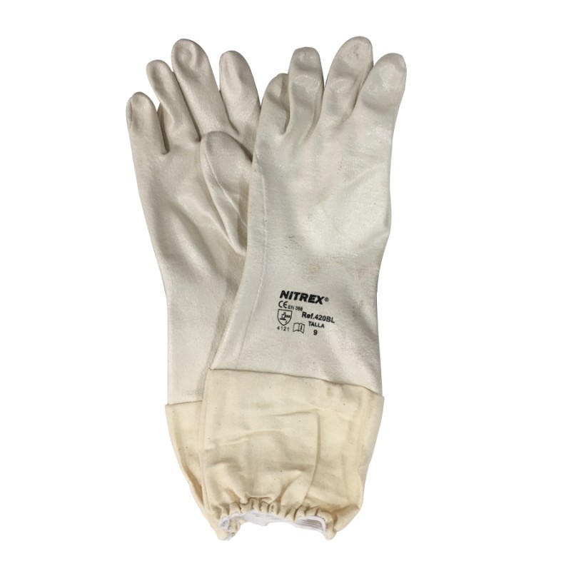 Guantes de nitrilo con manguito ROPA Guantes de nitrilo con manguito ROPA