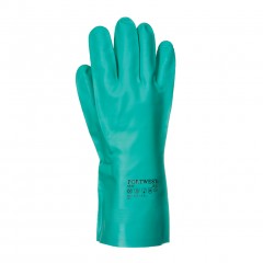 Flocked green nitrile gloves Beekeeper Gloves