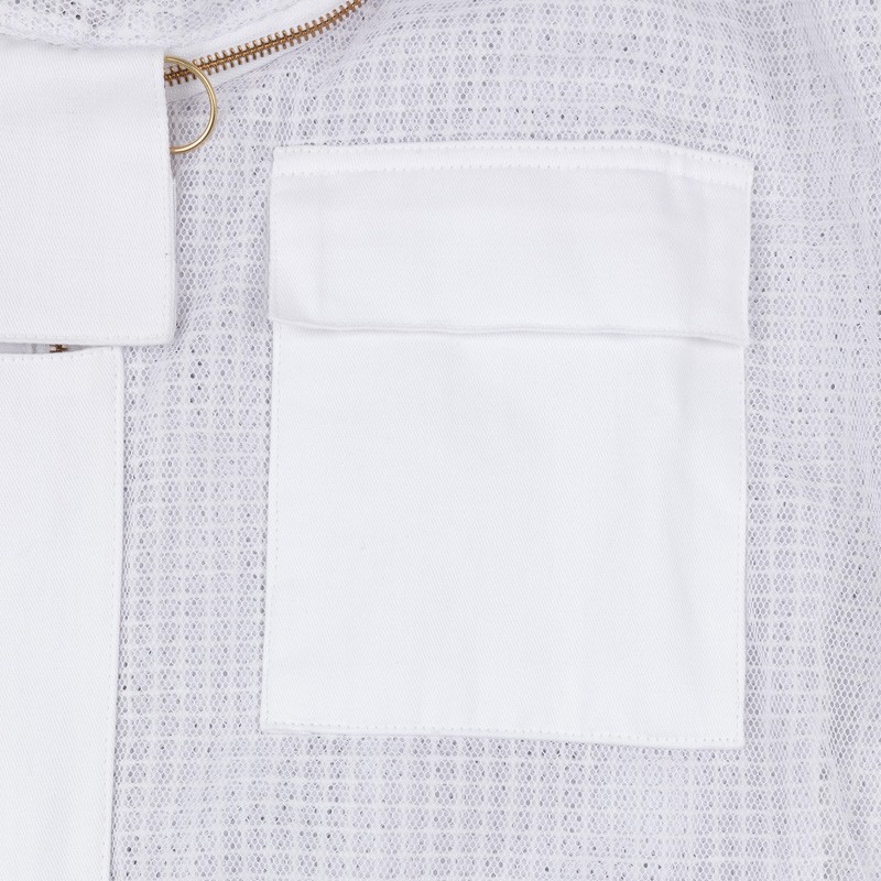 Vented suit with fencing veil CLOTHING