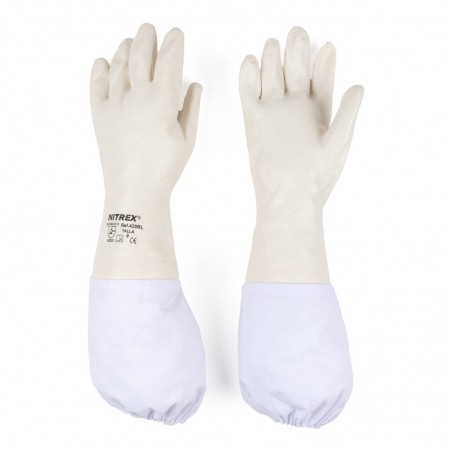 Gants en nitrile avec manchette Vêtements