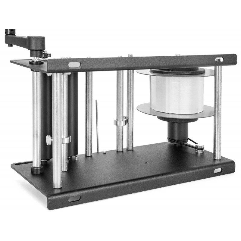 Rotuladora manual de frascos de vidro com estrutura de aço