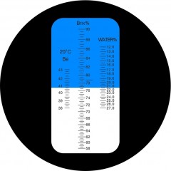 Honig-Refraktometer mit eingebautem LED-Licht und Kalibrierflüssigkeit