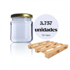 Palet de frascos B212 de 3757 unidades Tarros de cristal para miel