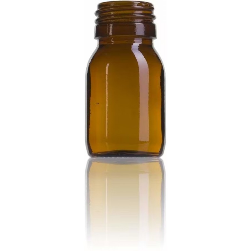 Flacon ambré pour gelée royale 20g (15ml) avec bouchon Pots en verre