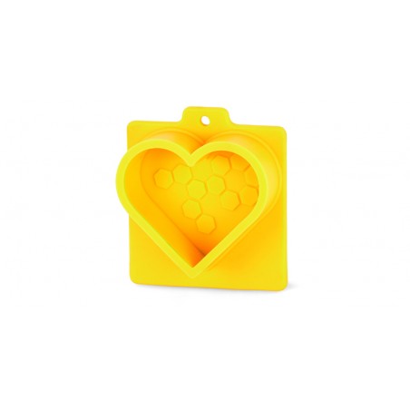Molde silicona para jabón - Corazón panal Hacer jabón artesanal