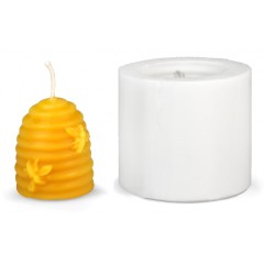 Molde Velas - Colmena de paja con abejas Moldes para velas