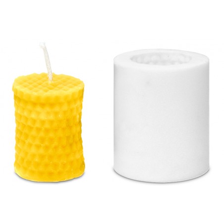 Molde para velas - Cilindro com células 5cm