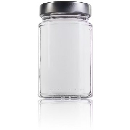 Glass Jar B370 High mouth Honey Crystal Jars
