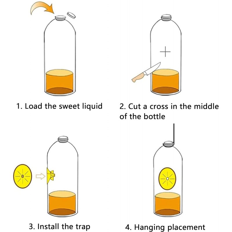 Bottle-Adaptable Wasp and Hornet Trap Fight against the wasp