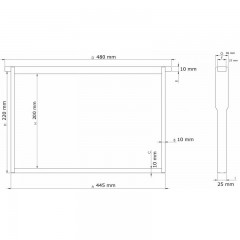 Cuadro Langstroth PREMIUM (tensado y con ojal) Colmenas Langstroth