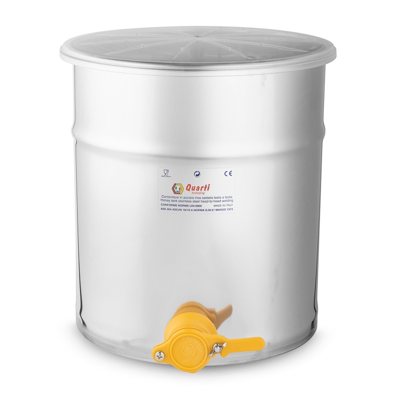 Quarti® Abfüllkübel 25 kg aus Edelstahl