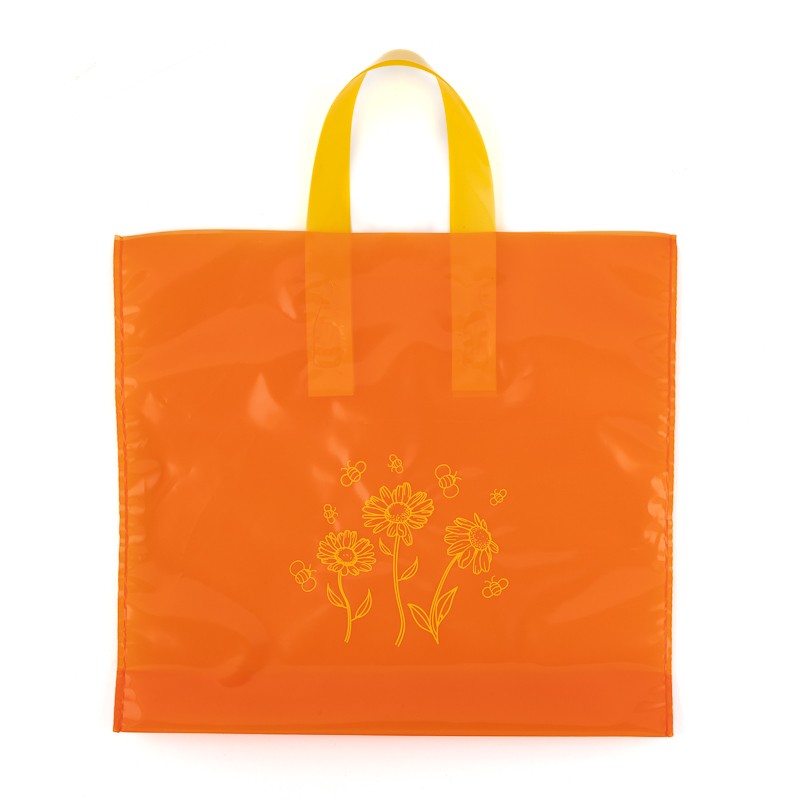 Busta regalo 2×1 kg (fiori, sfondo arancione) - Pack 25 u. Busta regalo 2×1 kg (fiori, sfondo arancione) - Pack 25 u.