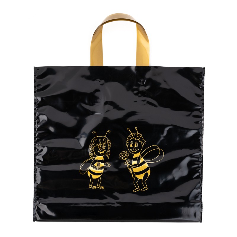 Bolsa de regalo 2×1 kg (negra, abejas doradas) - Pack 25 u. Embalajes Bolsa de regalo 2×1 kg (negra, abejas doradas) - Pack 25 u. Embalajes